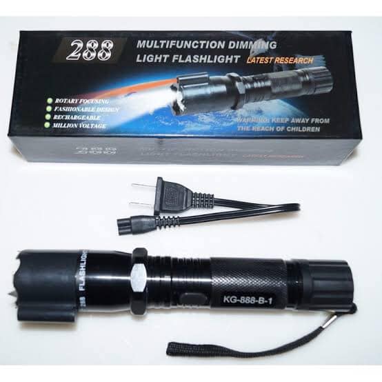 LAMPARA CON DESCARAGA PARALIZANTE