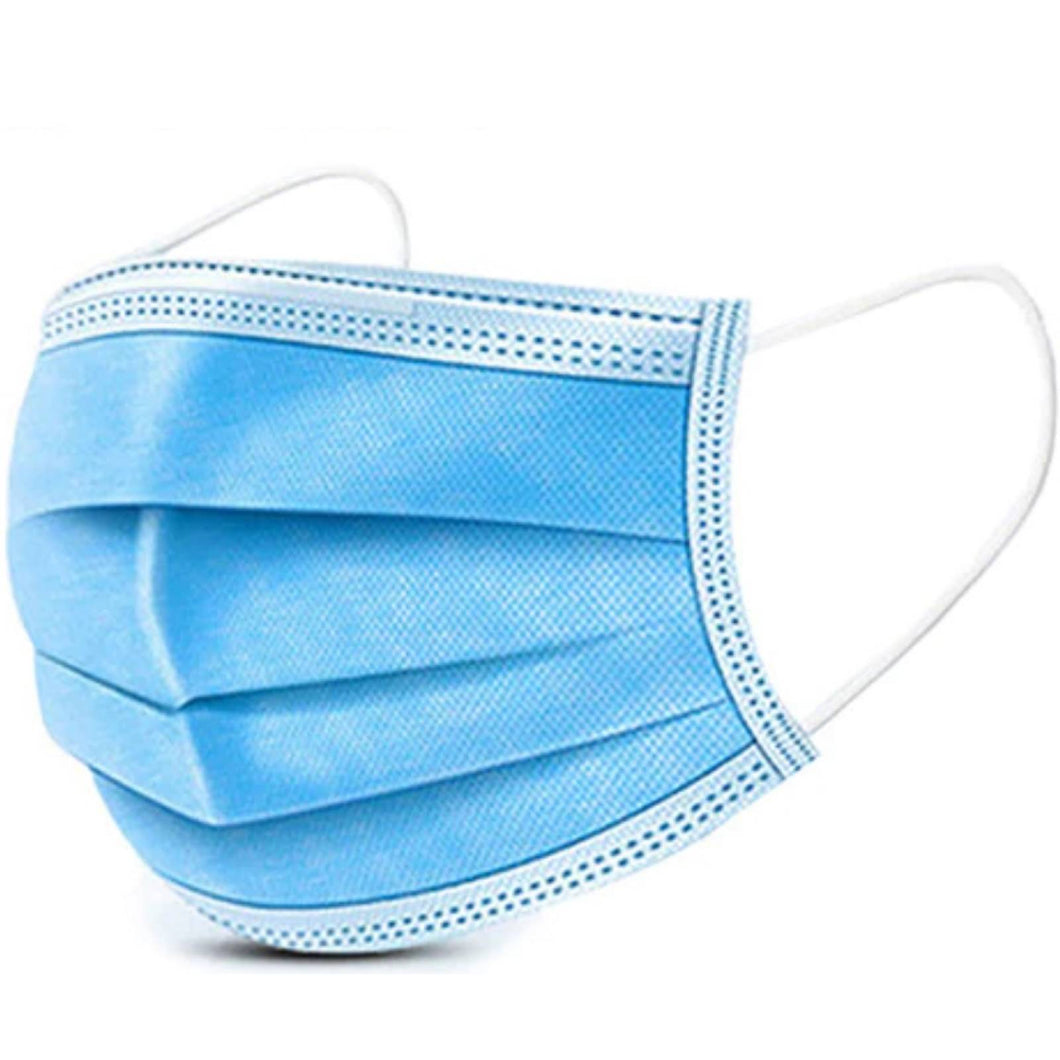 CUBREBOCAS TRICAPA AZUL