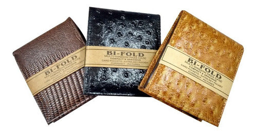 CARTERA PARA CABALLERO BI FOLD PIEL
