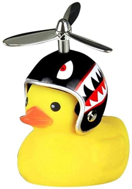PATITO DE HULE CON CASCO PARA ORADOR MOTO Y BICICLETA